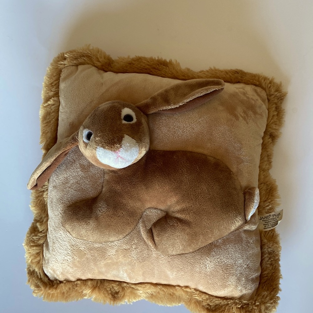 JAAG Plush bunny rabbit pillow for kid’s or baby’s room